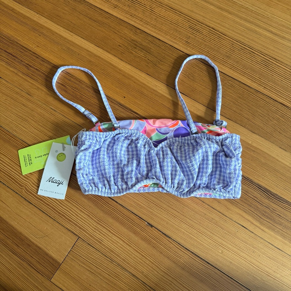 Maaji Gingham Bikini Top
